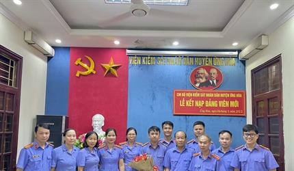 Chi bộ Viện KSND các đơn vị Thường Tín, Nam Từ Liêm, Ứng Hòa, Đống Đa...